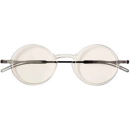 ThinOptics - Manhattan Blue Light Blocker Glasses with Milano Case - +1.50 - Clear - Clear/Black