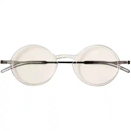 Front. ThinOptics - ThinOptics Manhattan Blue Light Blocker Glasses with Milano Case - +1.50 - Clear - Clear/Black.