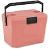 Costway - 21 QT Insulated Portable Cooler, Hard Shell Ice Chest with 2 Cup Holders - Pink