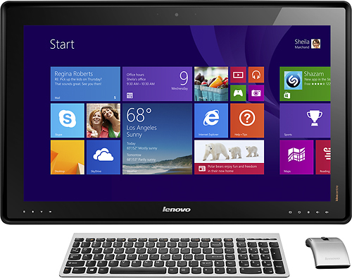 Lenovo - IdeaCentre 27&quot; Touch-Screen All-In-One Computer - Intel Core i5 - 6GB Memory - 1TB Hard Drive