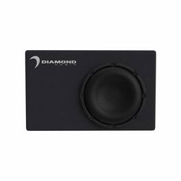 Diamond Audio - DESMB10A Diamond Elite Powered Single 10" Microbox - Black/Gray