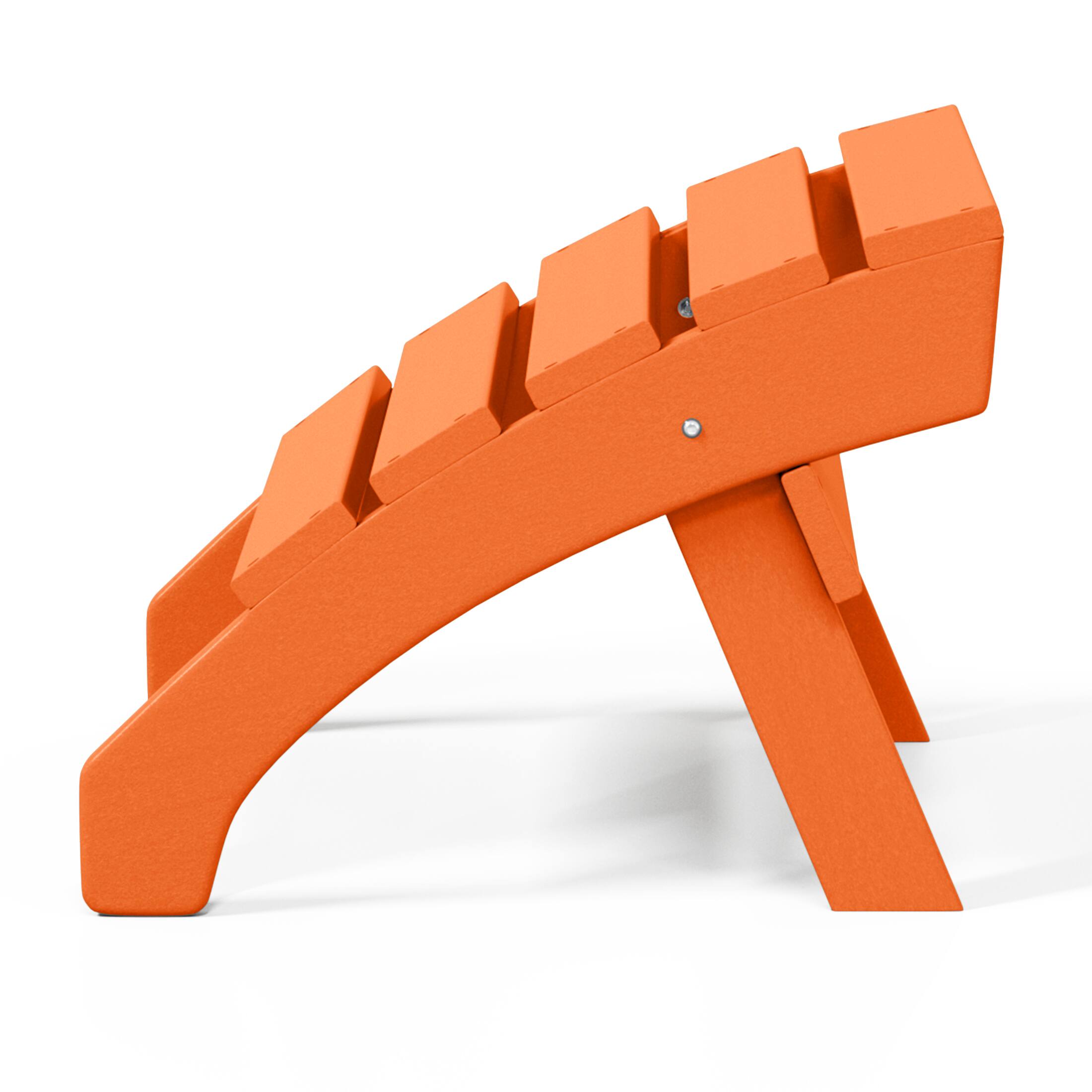 Back. WestinTrends - WestinTrends Dylan Outdoor Patio HDPE Adirondack Ottoman Footrest - Orange.