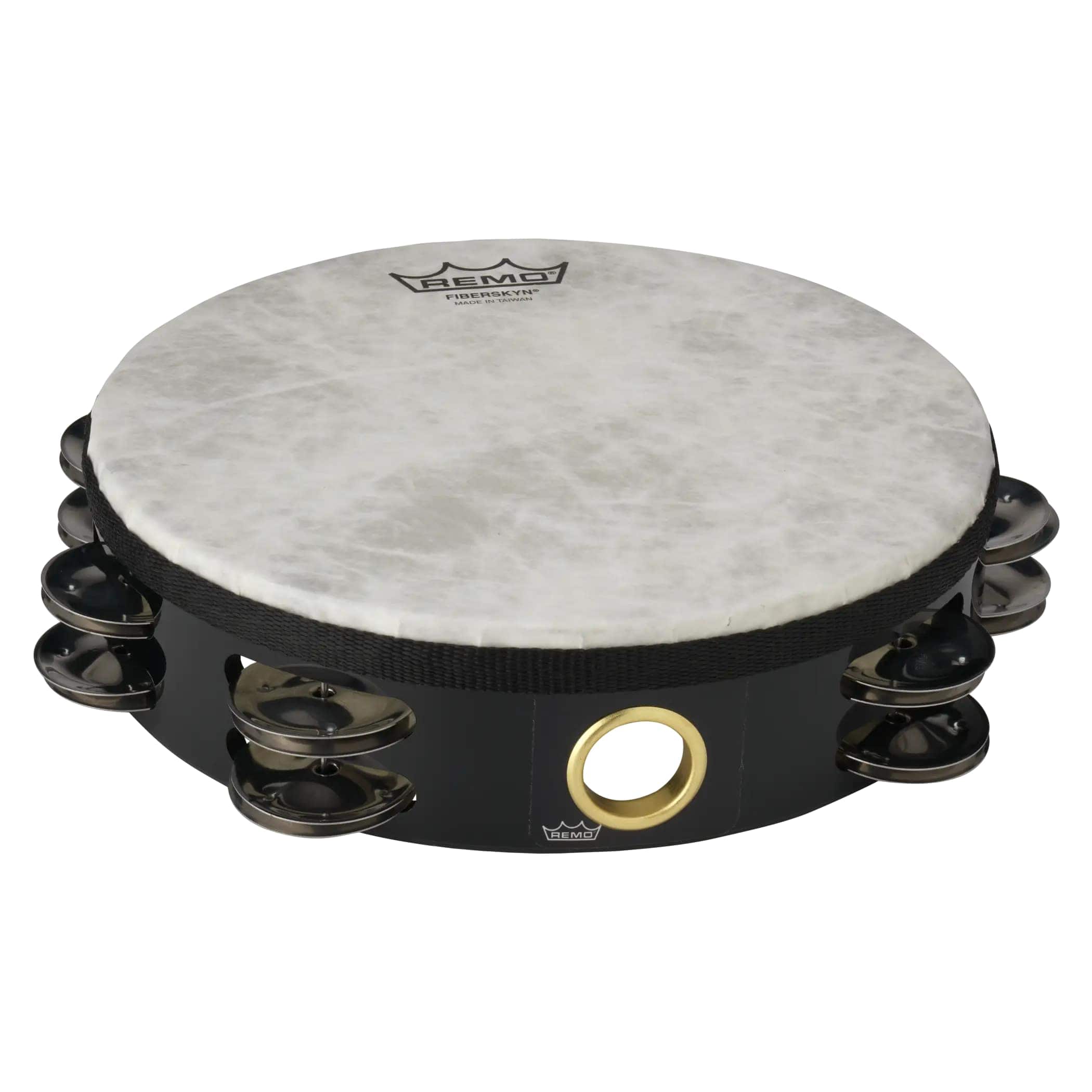 Remo - Tambourine, Fiberskyn, Pre-tuned, 8 Diameter, 8 Pairs Jingles X 2 Rows, Black price history on PriceWatchPro