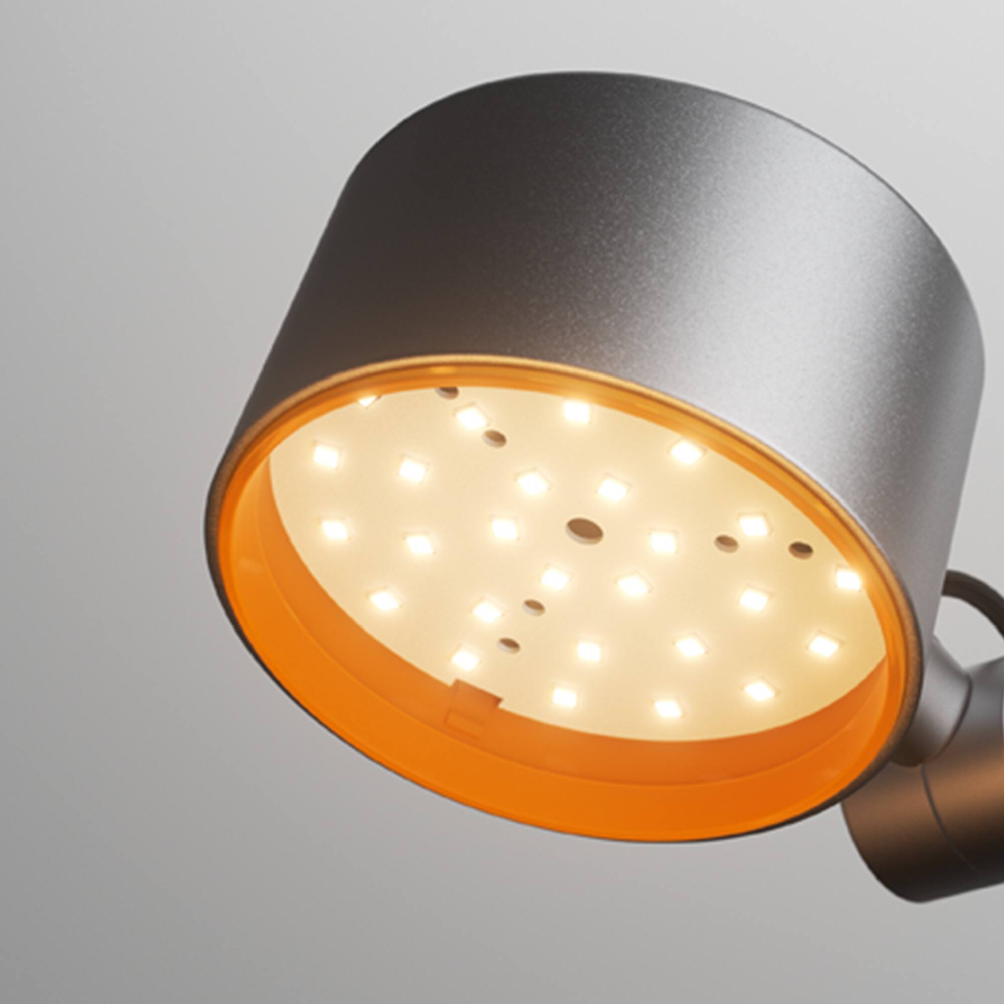 Alt View 4. Honeywell - LED Desk Lamp 01A Sunturalux  Reading Desk Light with Metal Swing Arm Lamp 4000K Eye Caring Natural Light Lamp - Grey.