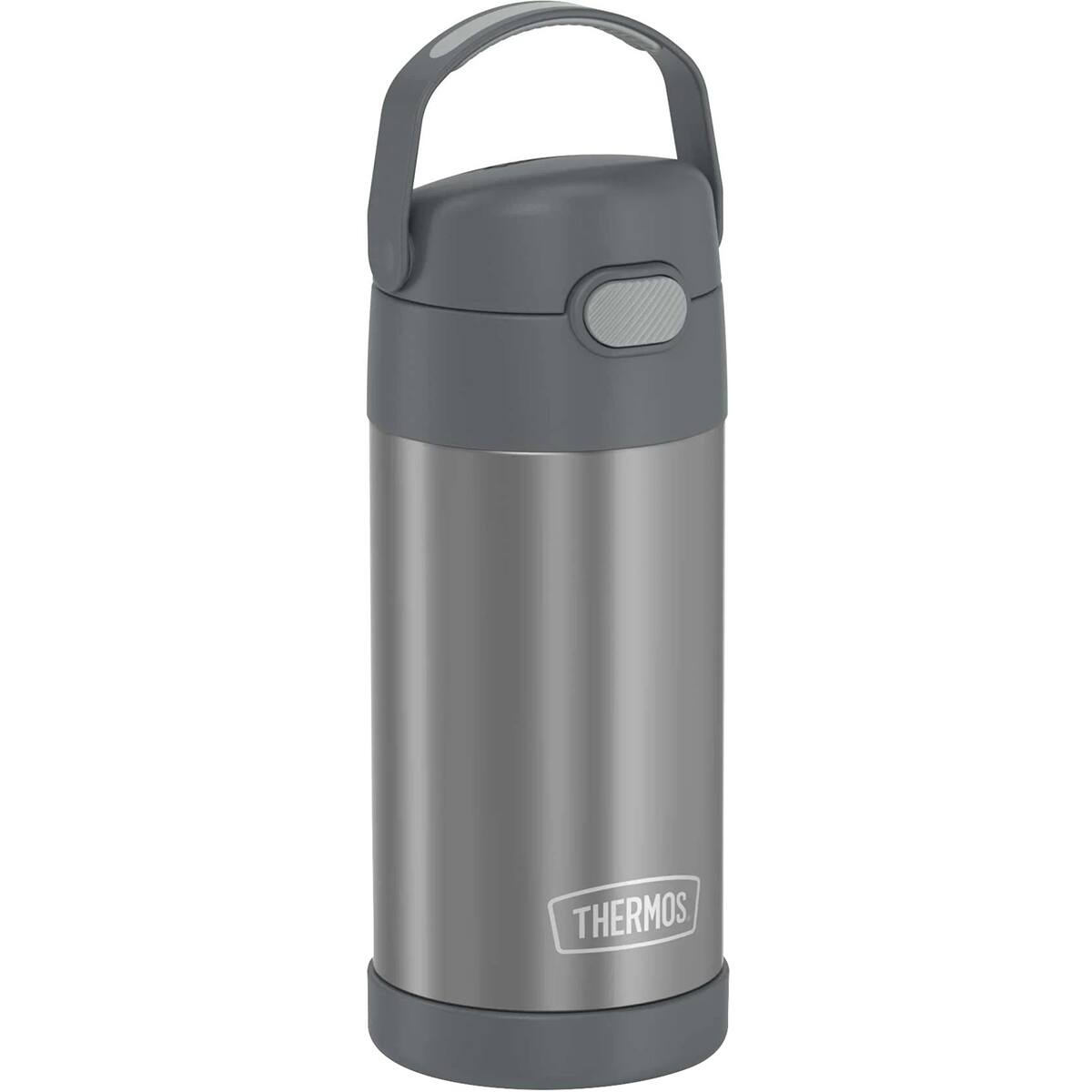 Alt View 1. Thermos - Thermos 12 oz. Kid's Funtainer Insulated Water Bottle - Gray - Gray.