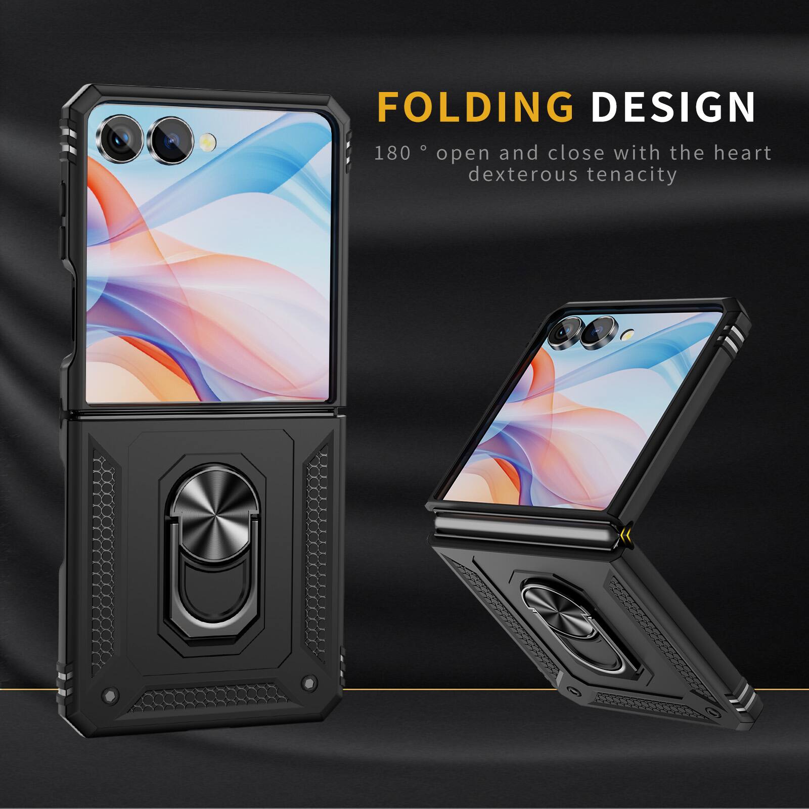 FOLDING DESIGN  
180° open and close with the heart dexterous tenacity