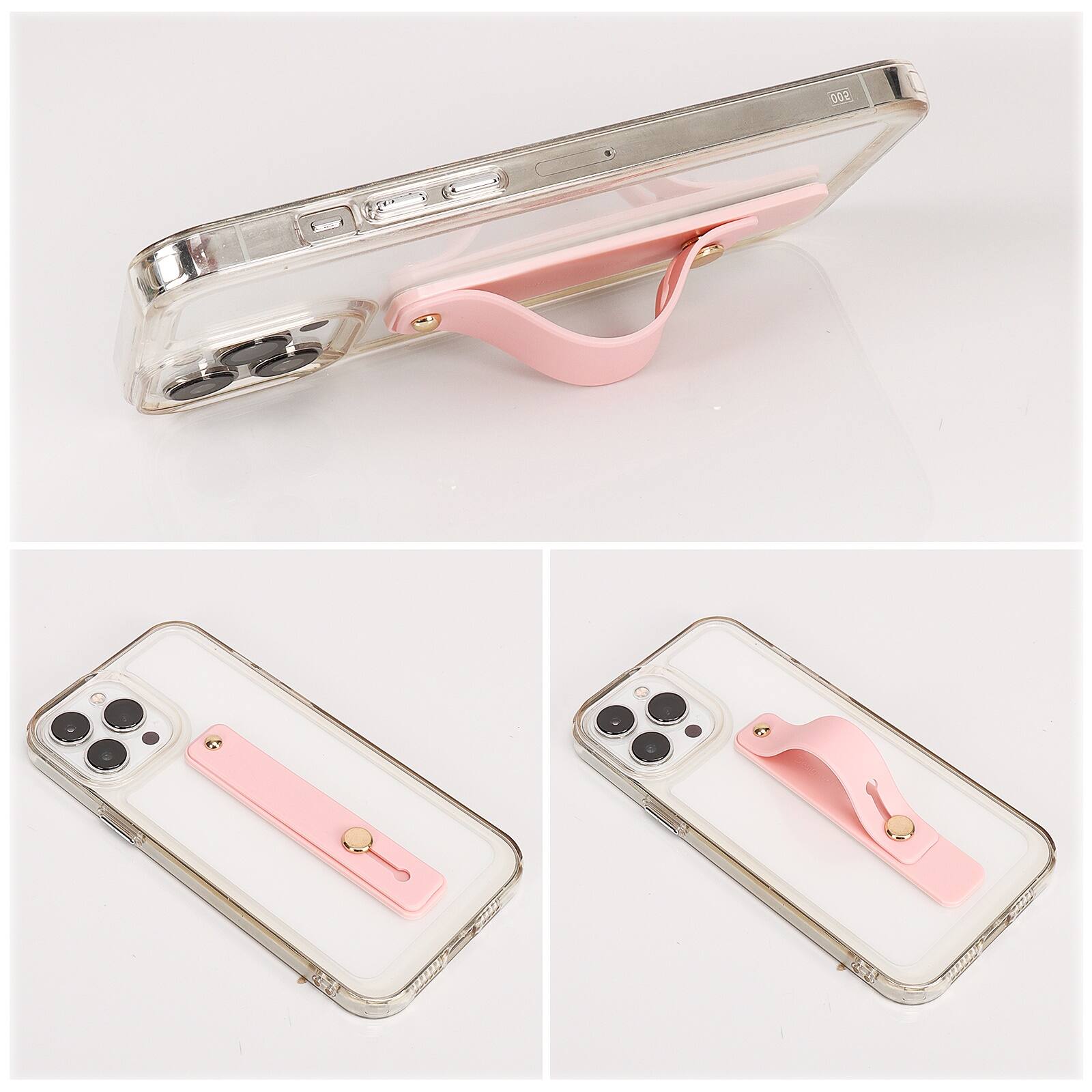 Alt View 14. SaharaCase - FingerGrip Cell Phone Holder Strap for Most Cell Phones - Pink.