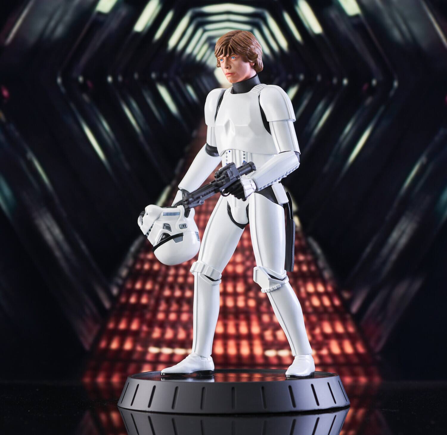 Alt View 2. Diamond Select Toys - Star Wars: ANH - Milestones - Stormtrooper Luke Statue   - Collectibles - Multicolor.