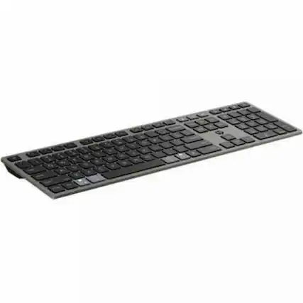 Front. HP - HP 725 Keyboard - Wireless Connectivity - Bluetooth/RF - Full-size - 32.81 ft - 2.40 GHz - USB Type A Interface - Nightfall Black.