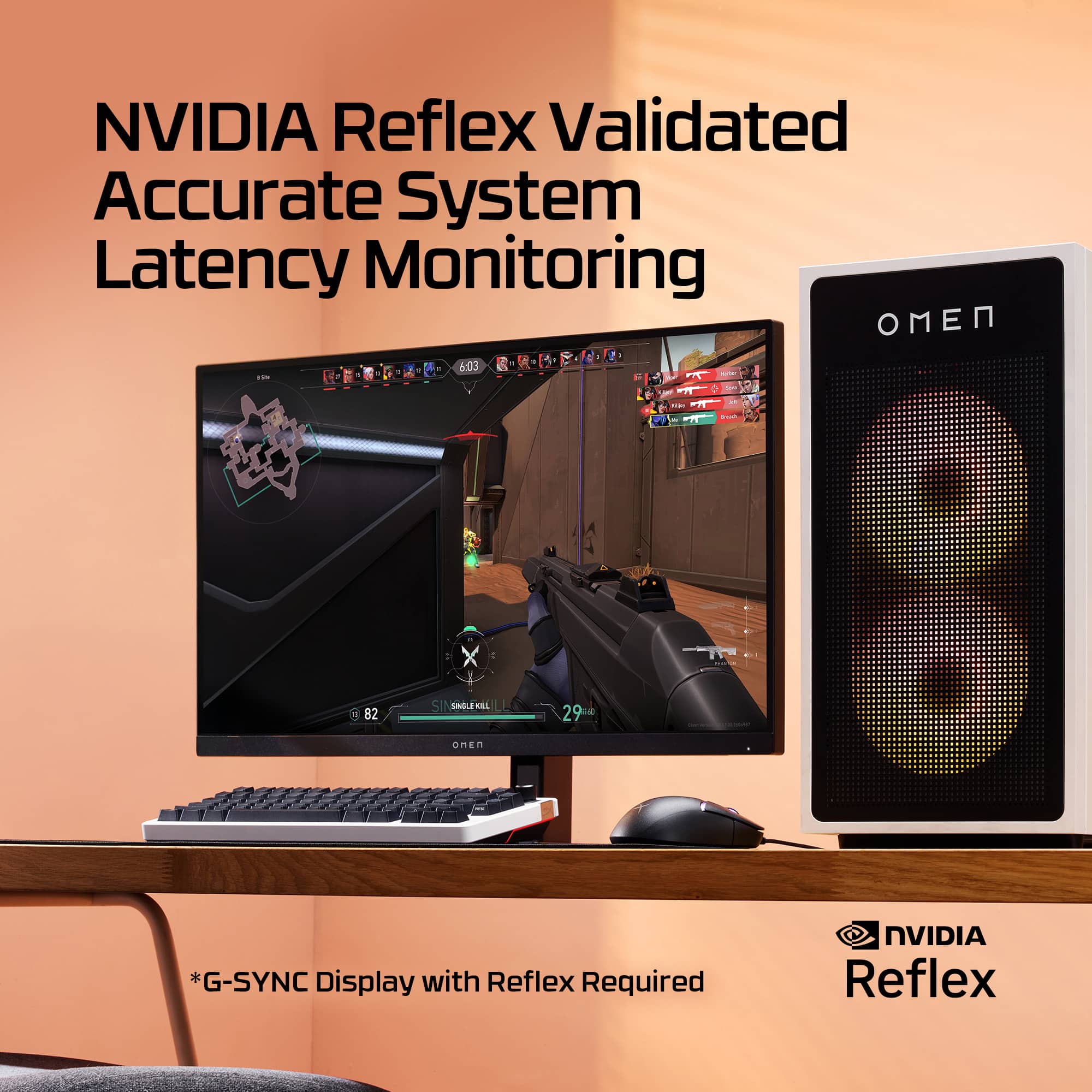 NVIDIA Reflex Validated Accurate System Latency Monitoring.