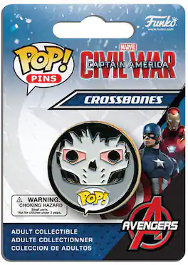 Funko - POP! PINS: Captain America - Civil War - Crossbones - COLLECTIBLES - White