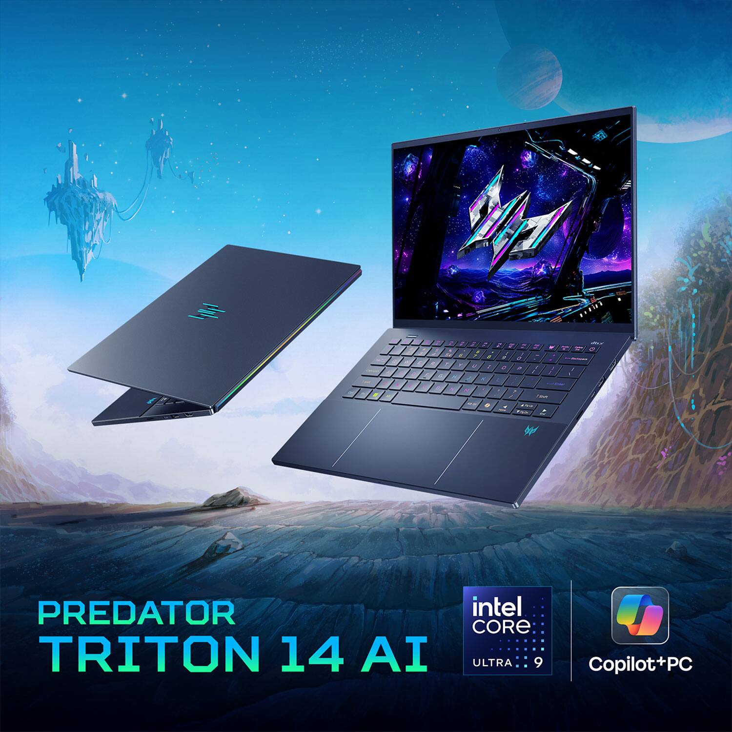 PREDATOR TRITON 14 AI  
intel CORE ULTRA 9  
Copilot+PC