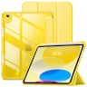 DTTO - Case for iPad A16 11-inch 2025 & 10th Gen 10.9-inch 2022, Matte Slim Hard Back, Soft TPU Frame, Pencil Holder - Yellow