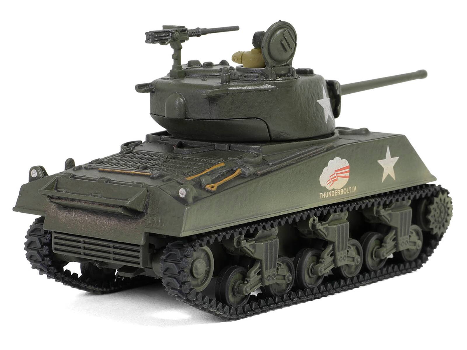 Alt View 2. Forces Of Valor - U.S. Sherman M4A3(76) Medium Tank United States Army "Mini AFV" Series 1/64 Diecast Model by Forces of Valor.