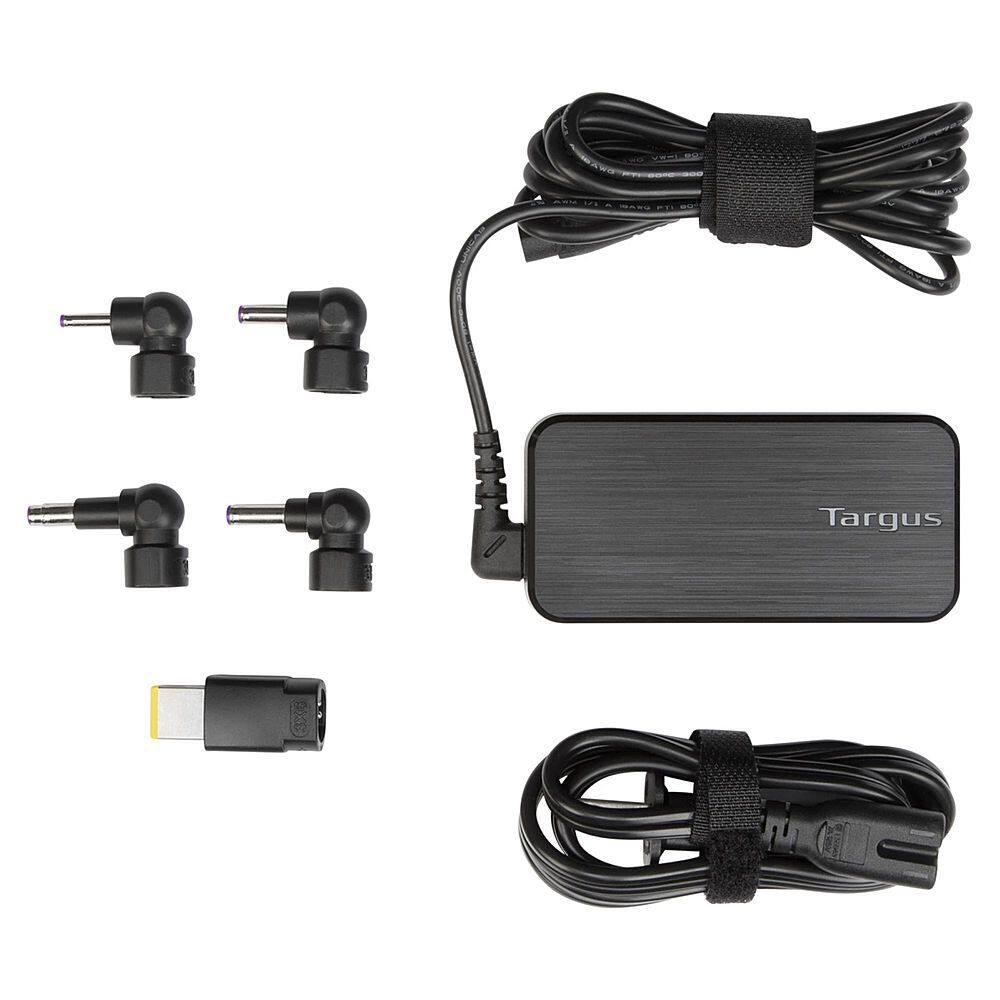 Alt View 1. Targus - 65W AC Ultra-Slim Universal Laptop Charger - Black.