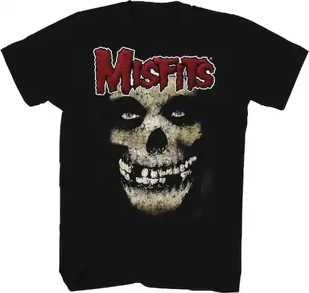 Front. PopMarket - Misfits - Misfits - Feind Skull T-Shirt - 3XL Black TS004MISA6 - APPAREL - Multicolor.