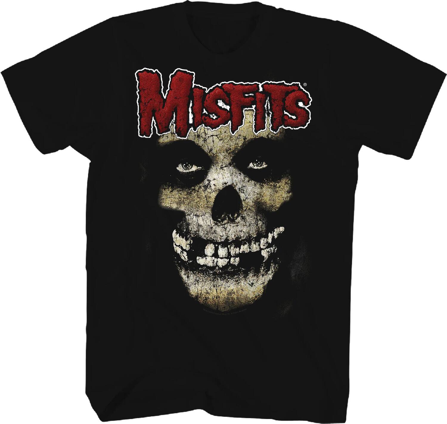 Front. PopMarket - Misfits - Misfits - Feind Skull T-Shirt - 3XL Black TS004MISA6   - APPAREL - Multicolor.