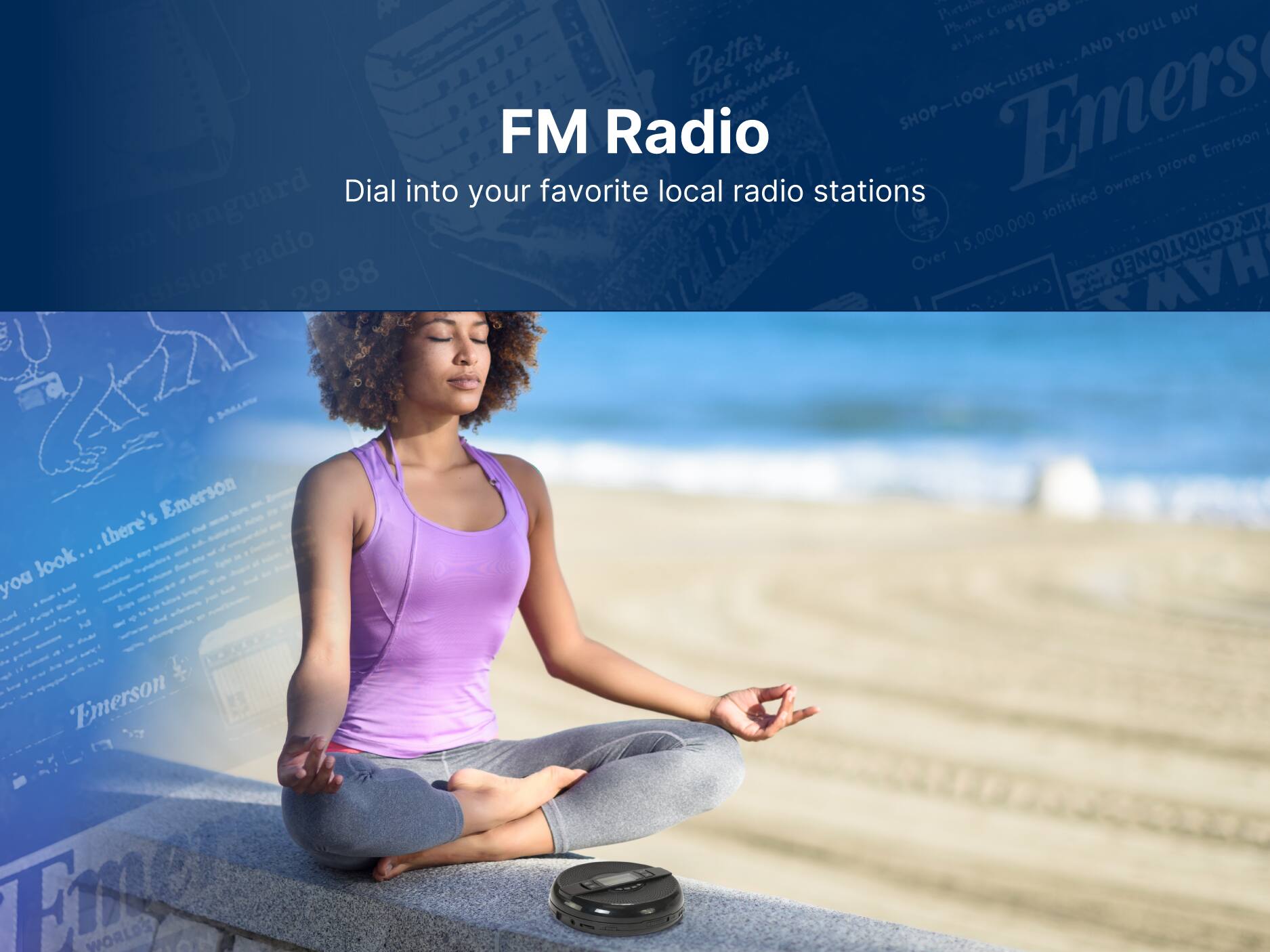 FM Radio
Dial into your favorite local radio stations