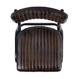 Butler Specialty - Waylon 31.5 in. Seat Height Leather Bar Height Stool - Black,Brown