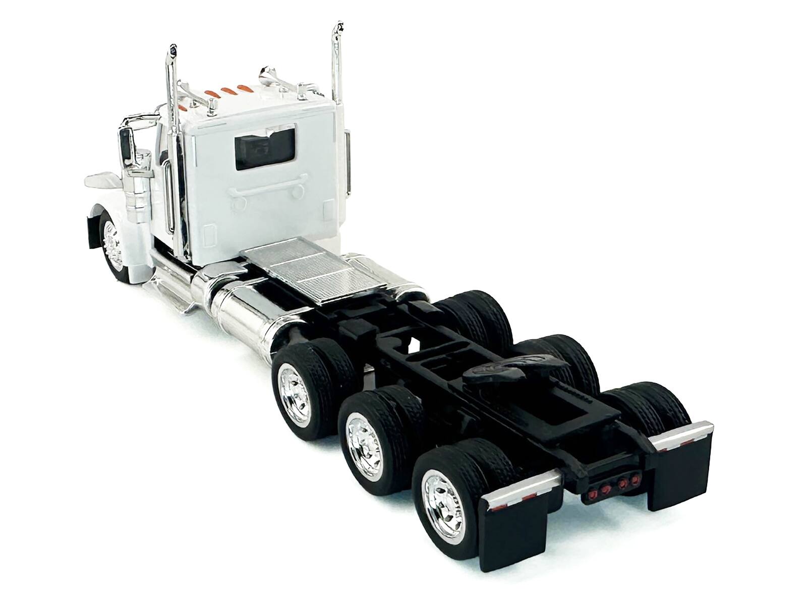 Alt View 4. HO Logistics Replicas - Peterbilt 589 3-Axel Day Cab White 1/87 (HO) Scale Plastic Model Car by HO Logistics.