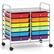 Front. Costway - Costway 12 Drawers Rolling Cart Storage Scrapbook Paper Studio Organizer Bins - Multicolor.