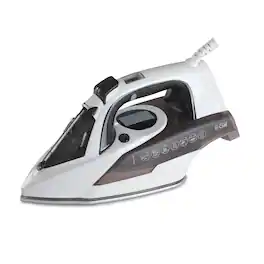 Commercial Care - Steam Iron, 1600 Watts Steamer for Clothes, Self-Cleaning Portable Iron - Black