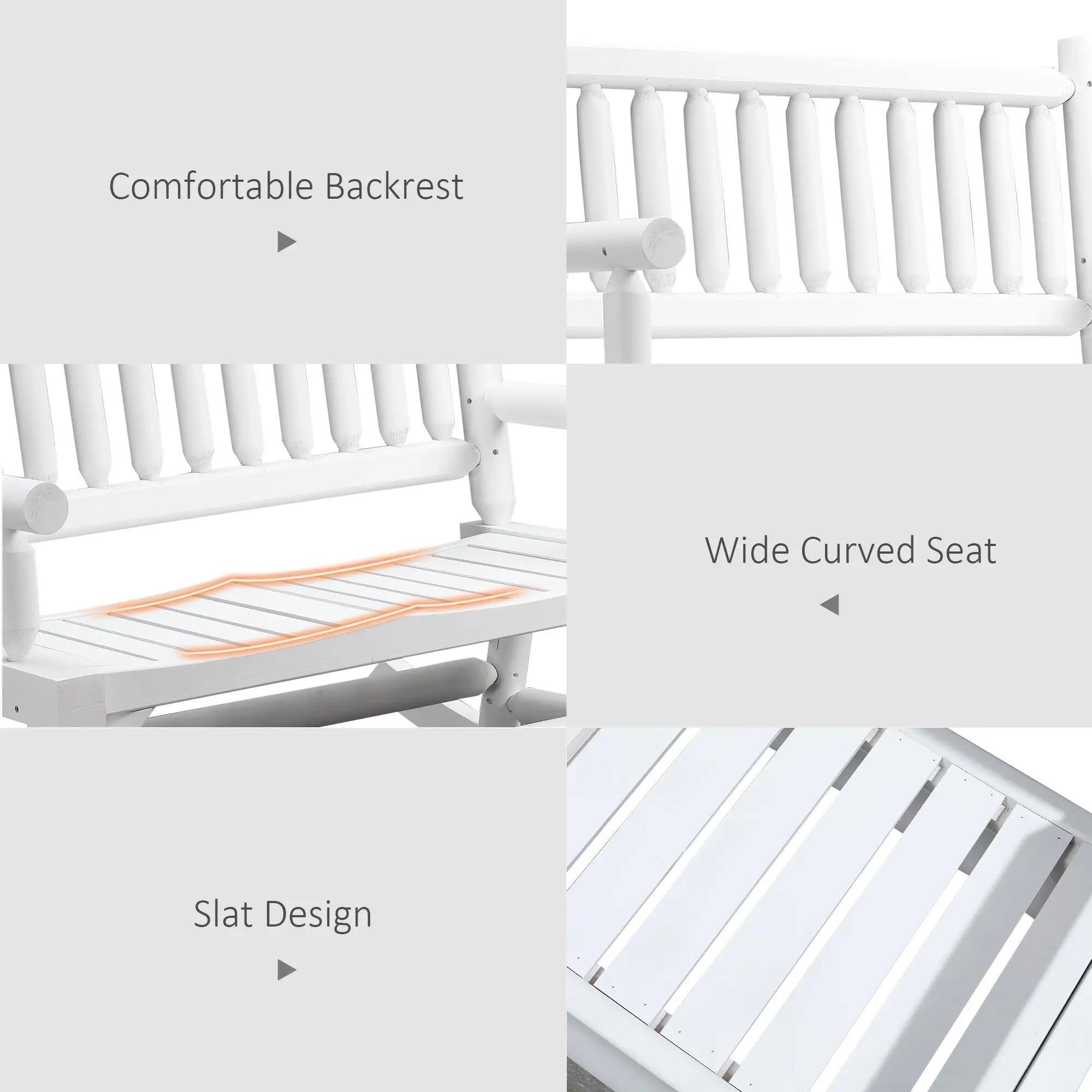 Comfortable Backrest

Wide Curved Seat

Slat Design