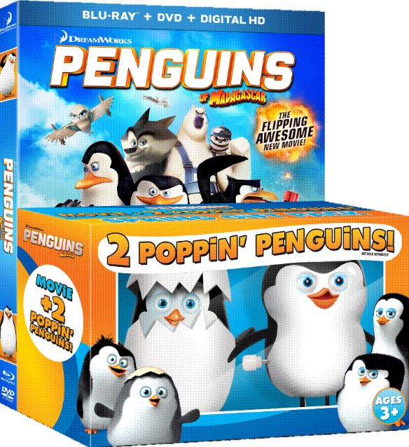 Penguins of Madagascar [Includes Digital Copy] [Blu-ray/DVD] [Gift Set] [2014]