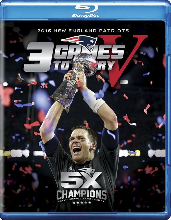  3 Games to Glory V: 2016 New England Patriots [Blu-ray] [3 Discs] [2017]