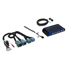 PAC - AmpPRO4 Amp Integration Interface AP4-CH42 for 2021 and Up Chrysler Jeep Ram, Includes Sublevel Controller - Black/Blue
