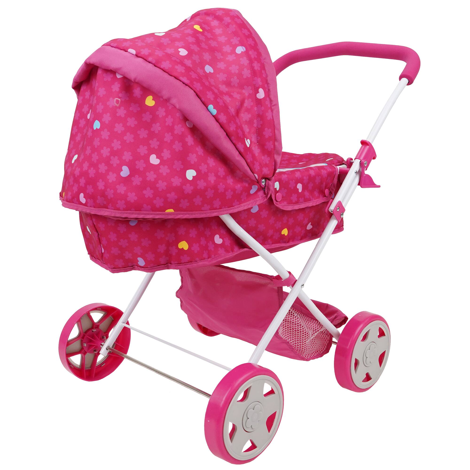 Left. 509 Crew - 509 Crew - Garden Pram N Doll Set - 14" Baby Doll & Folding Pram Set, Kids Pretend Play, 3+.
