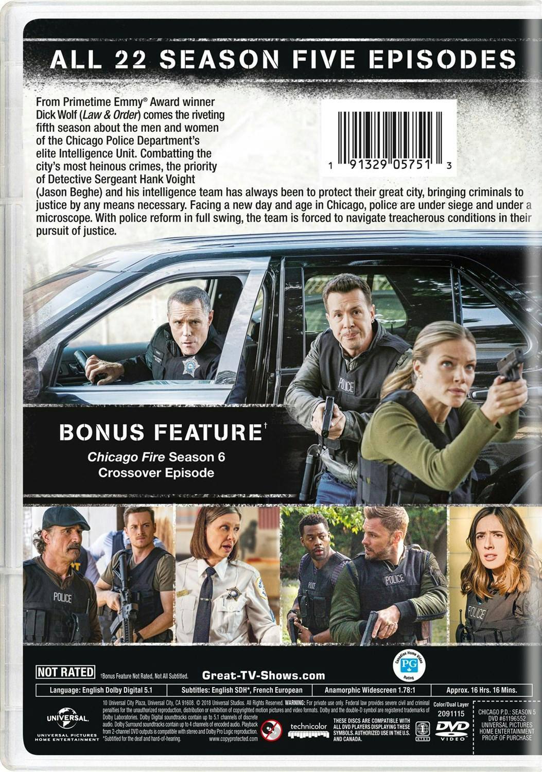 Back. Chicago P.D.: Season Five   - DVD.