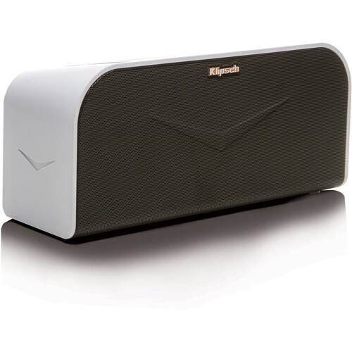 Front Standard. Klipsch - KMC 1 Portable Wireless Music System - Metallic, White.