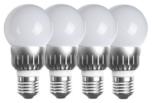 Front Standard. Smartbotics - RoboSmart 800-Lumen, 60W Wireless LED Light Bulbs, 60W Equivalent (4-Pack) - Warm White.