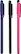 Front. Targus - Styluses & Pen (3-Count) - Red/Blue /Black.