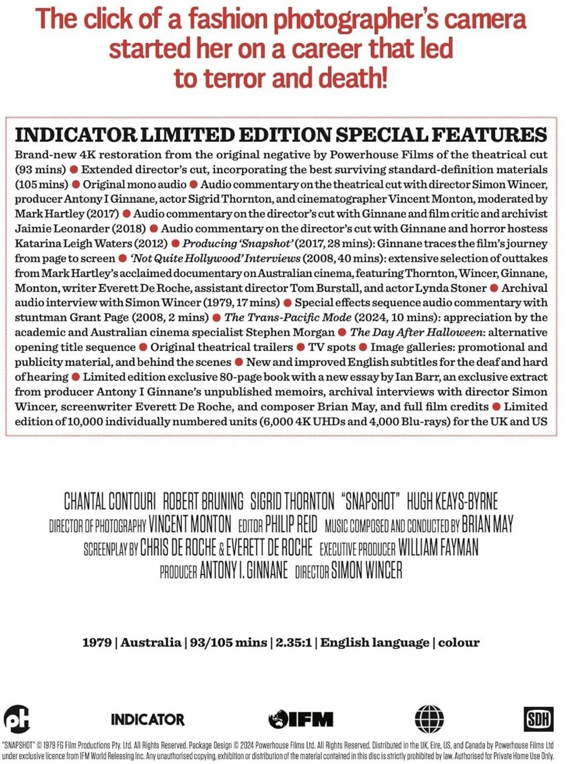 Alt View 1. Snapshot (aka The Day After Halloween)   - BLU-RAY.