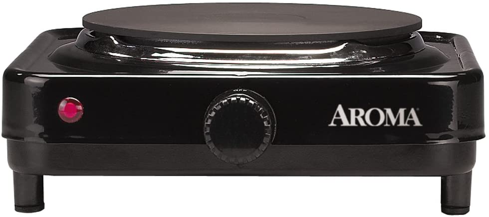 Alt View 1. AROMA - Aroma AHP 303 Single Burner Plate - Black.