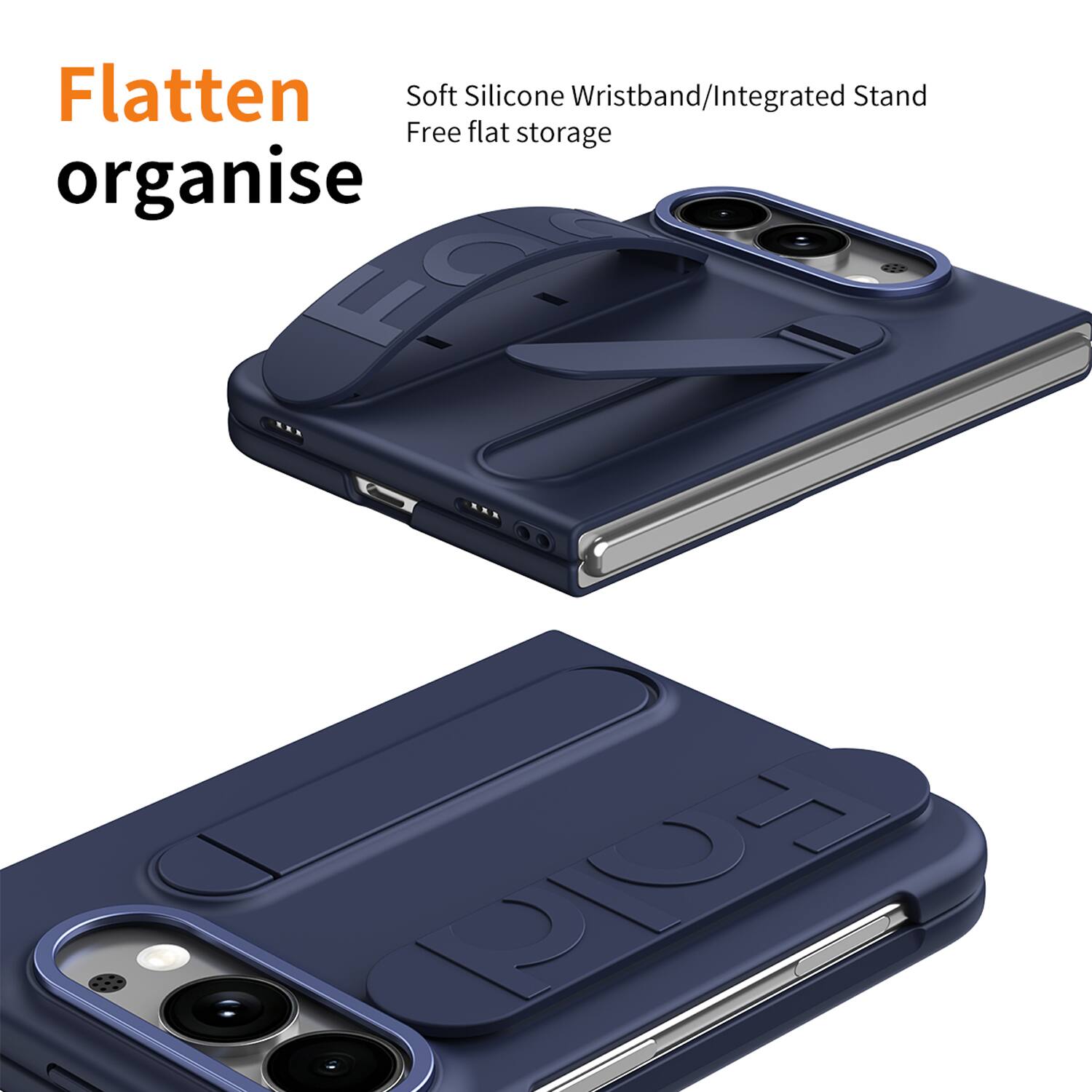 Flatten Soft Silicone Wristband/Integrated Stand Free flat storage organise