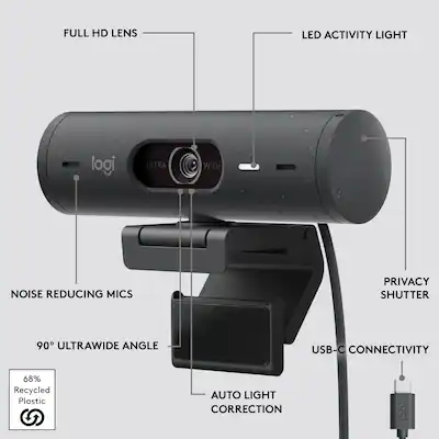 13cm Stativ für Webcam Logitech C920 Brio 4K C925e Microsoft Ständer 13cm Stativ für Webcam Logitech C920 Brio 4K C925e Microsoft Ständer