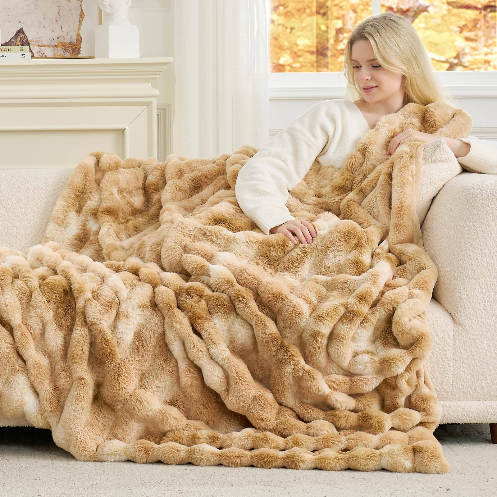 Tie-dye Khaki Twin(60" x 80")