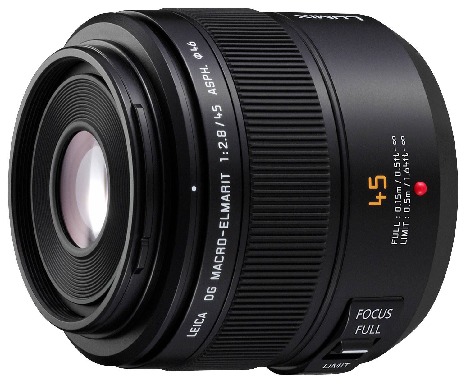 Alt View 11. Leica - DG 45mm f/2.8 Aspherical Mega O.I.S. Macro Lens for Select LUMIX G-Series DSLR Cameras - Black.