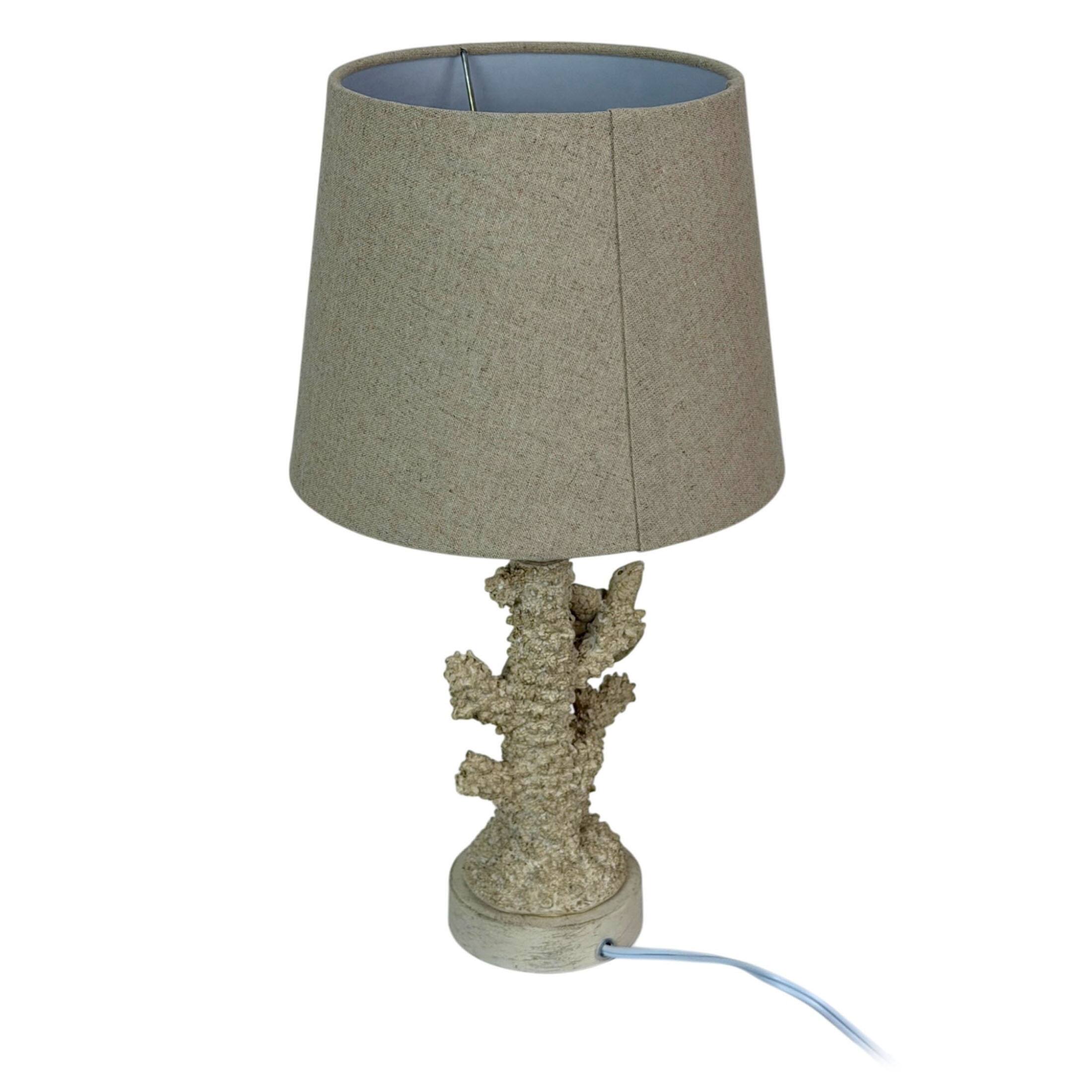 Alt View 2. Things2Die4 - Sea Turtle Coral Table Lamp 17 Inch Resin Coastal Accent Light with Shade - Off-white.