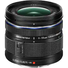 $52 - 5.6 HZUmA MSC II ED OM SYSTEM 9-18mm 1:4-5.6 9 UNLOCK 0.25m/0.82ft - ∞