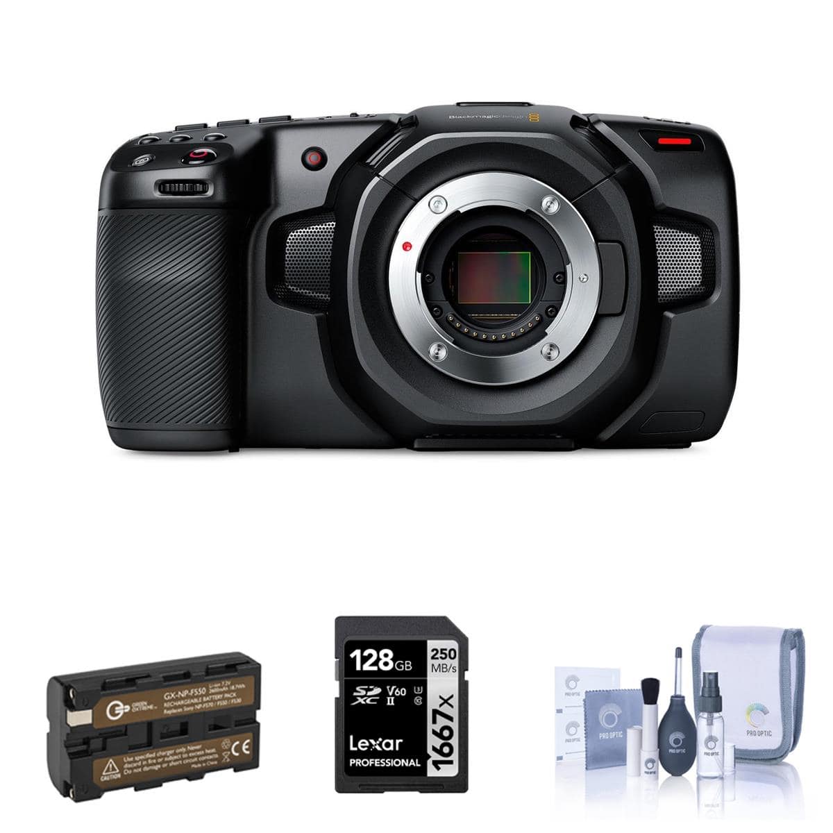 Bundle Blackmagic Design Pocket Cinema Camera 4K,d With, Extra