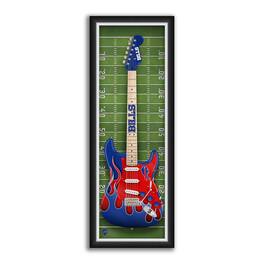 Sporticulture - Buffalo Bills 14" x 37" Framed Electric Guitar Print - Green