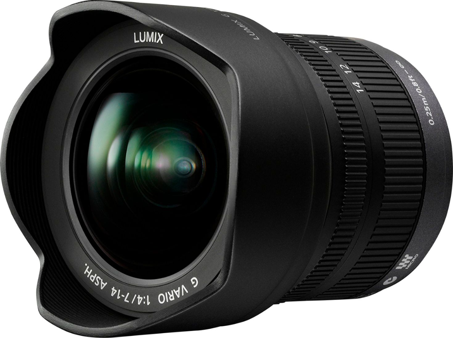 kogel Bijwonen orgaan Best Buy: Panasonic LUMIX G 7-14mm f/4.0 Wide Zoom Lens for Mirrorless Micro  Four Thirds Compatible Cameras Black HF007014