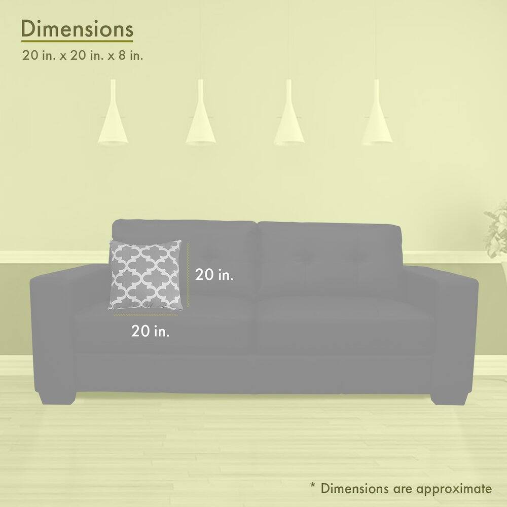 Dimensions  
20 in. x 20 in. x 8 in.  

20 in.  
20 in.  

*Dimensions are approximate
