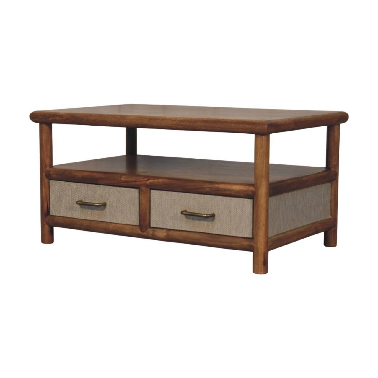 Back. Artisan Furniture - Solara Rattan Coffee Table - Light Brown.