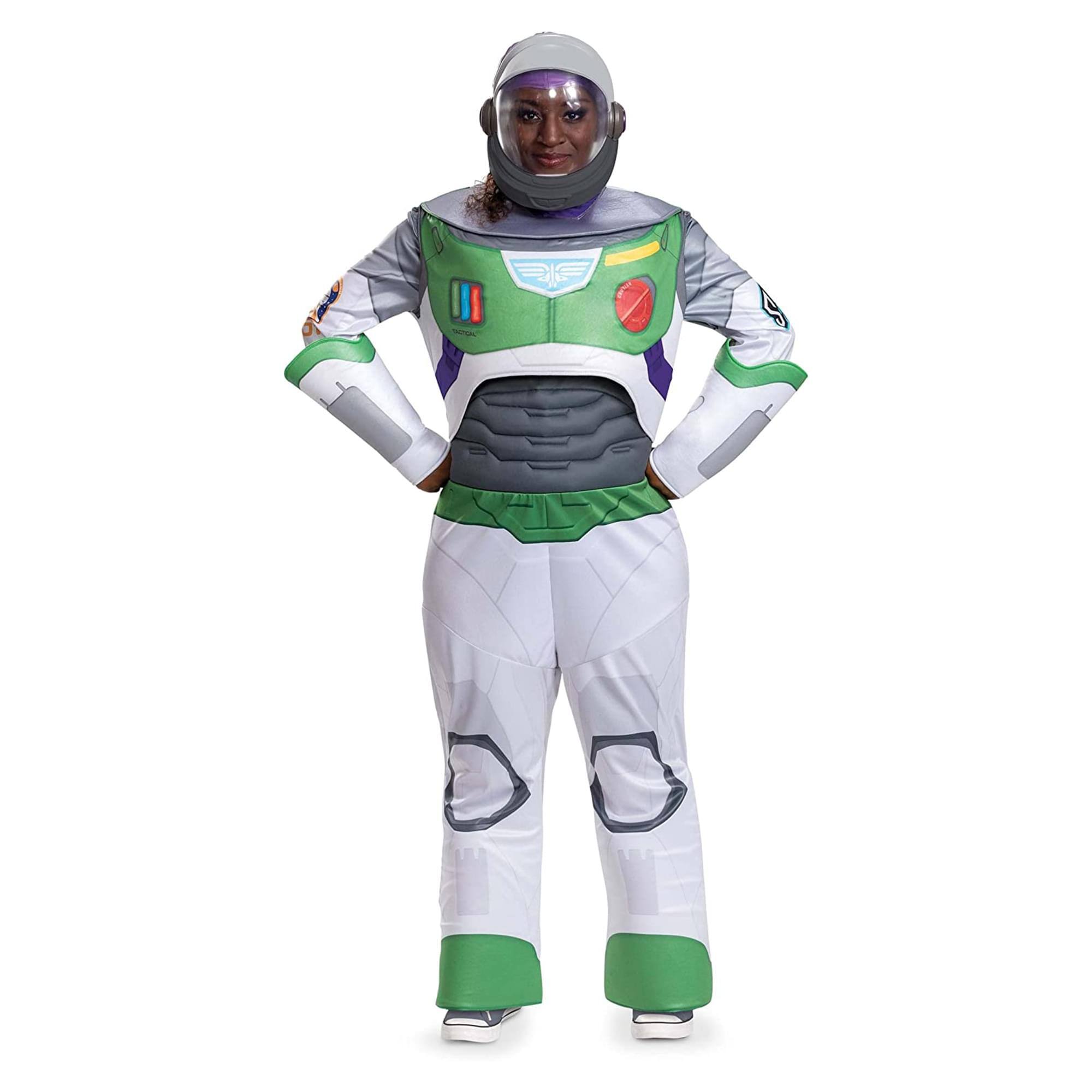 Alt View 1. Disney - Disney/Pixar Buzz Lightyear Deluxe Adult Costume | XXL (50-52) - Green.