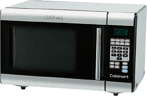 Angle View: Cuisinart - 1.0 Cu. Ft. Mid-Size Microwave - Stainless steel